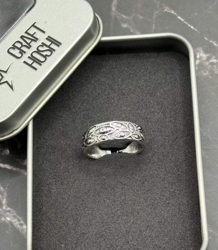 Sukuna Cursed Eye Ring | JJK Anime Ring | Dark Enamel Jewelry Gift