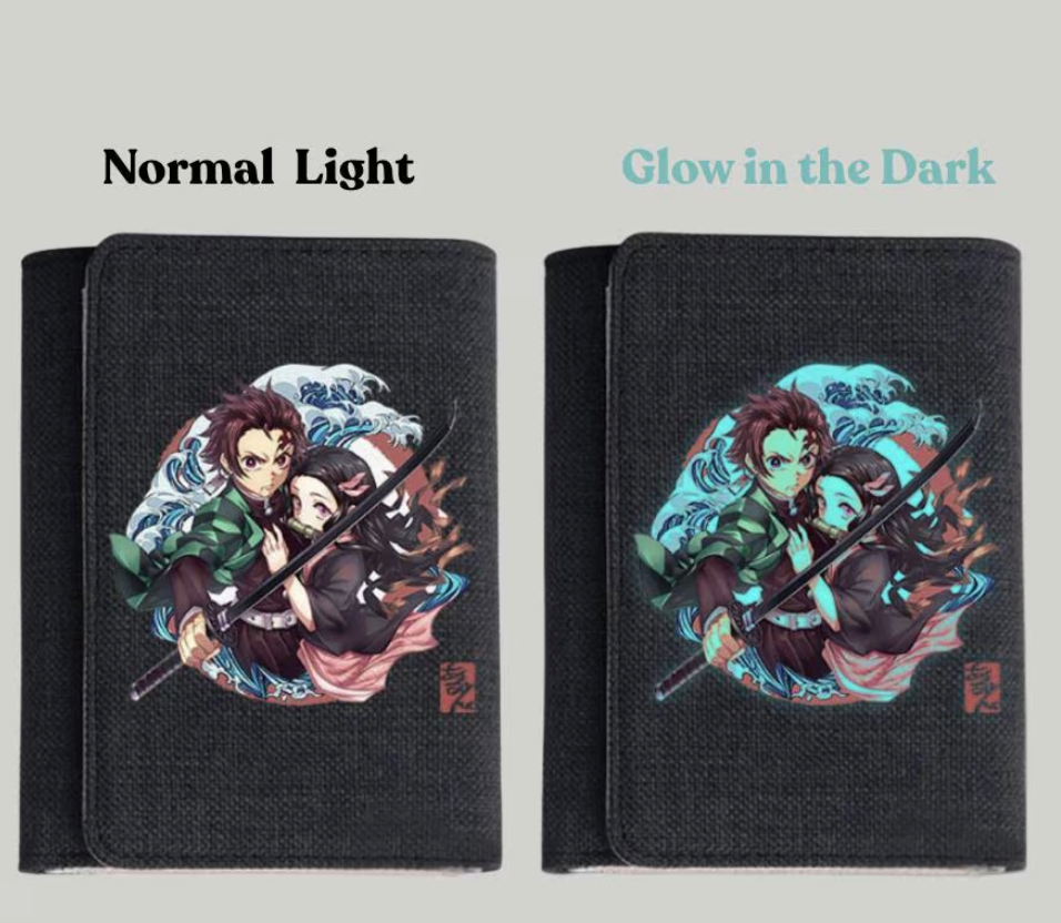 Demon Slayer Anime Wallet | Glow in the Dark, Character Print