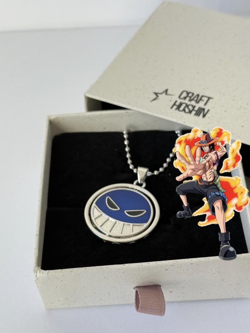 Ace Blue Emblem Necklace One Piece Inspired