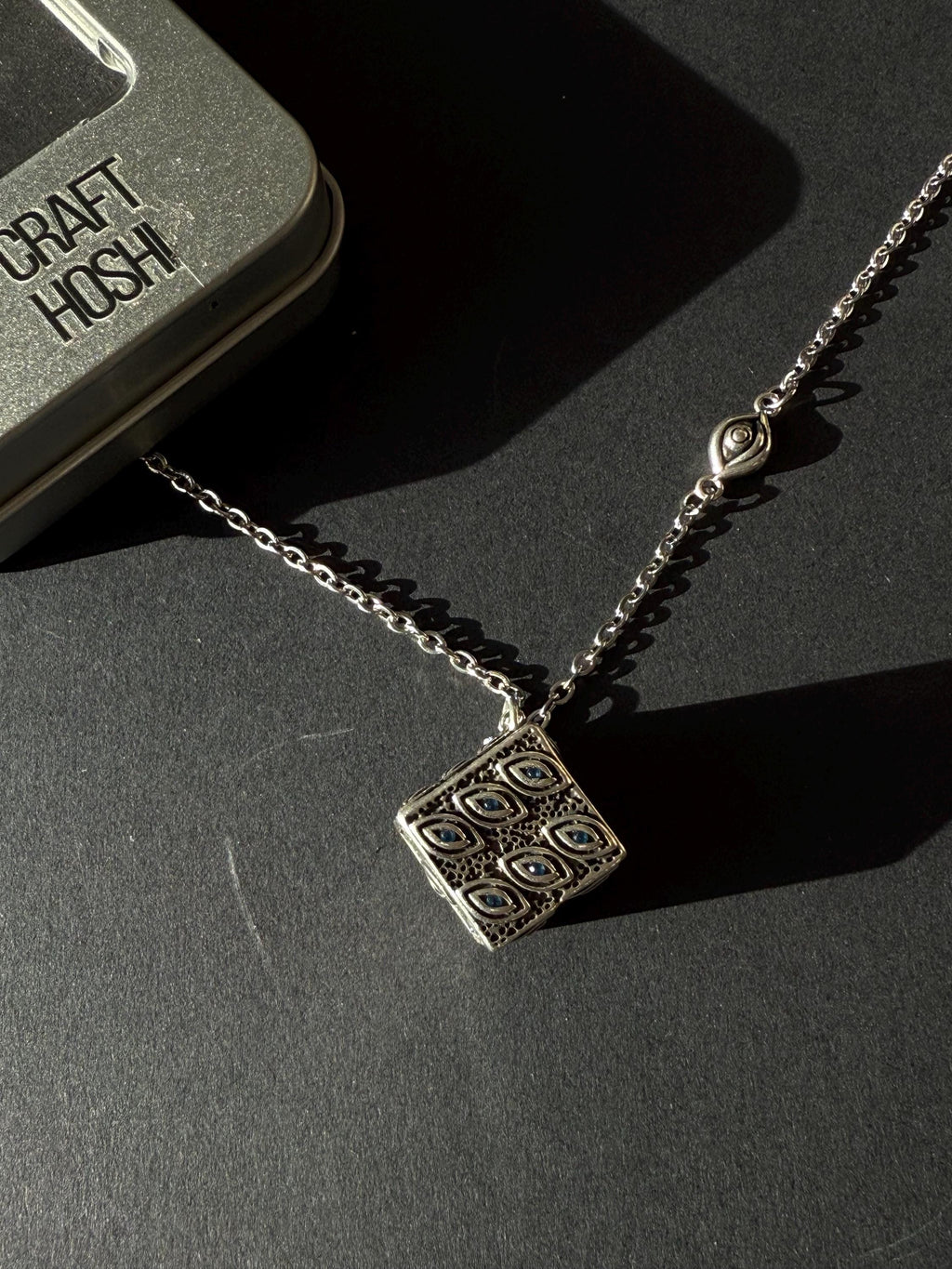 Jujutsu Kaisen Necklace Cursed Eye Cube Pendant