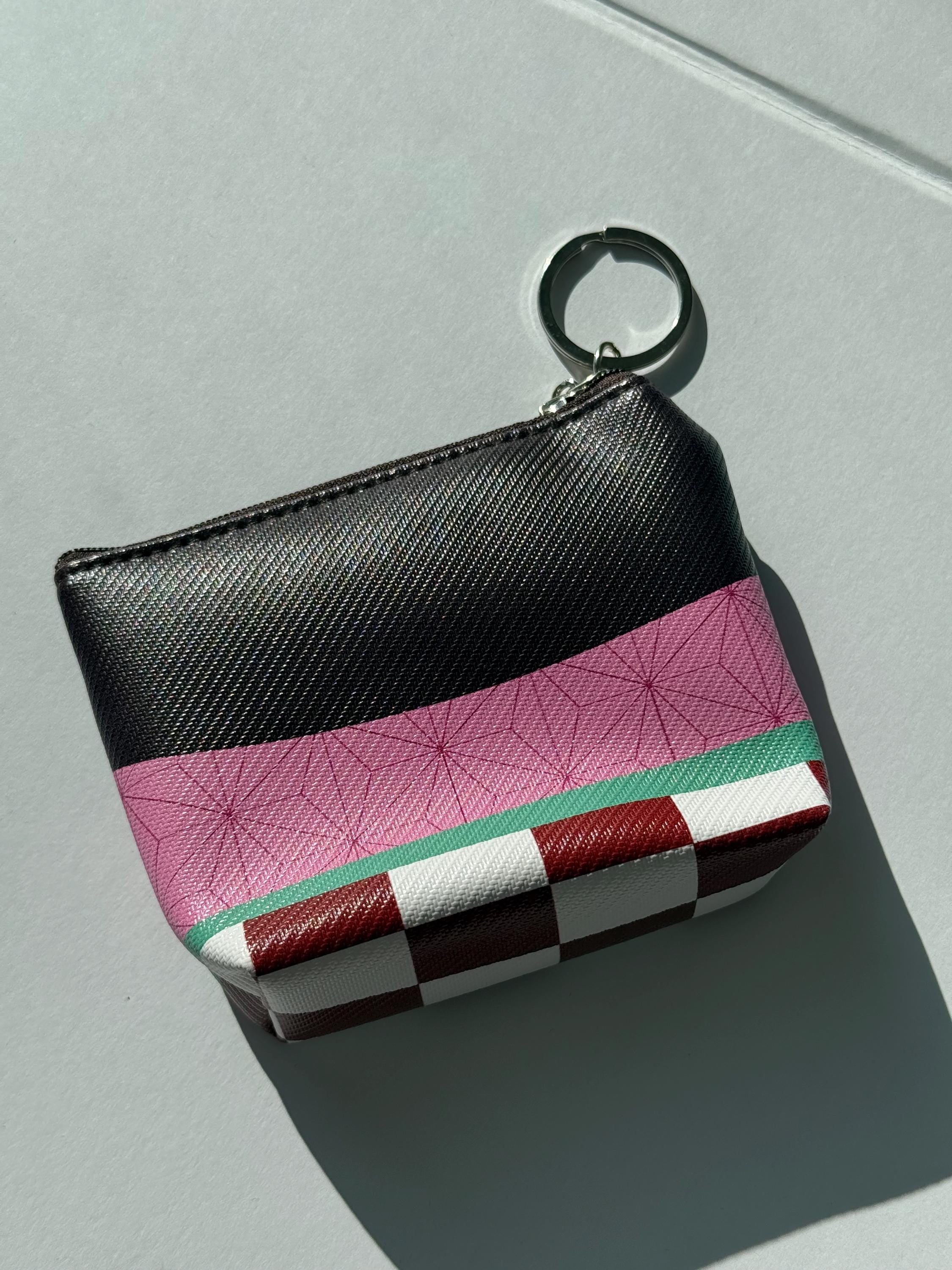 Demon Slayer Vegan Leather Coin Pouch Keychain