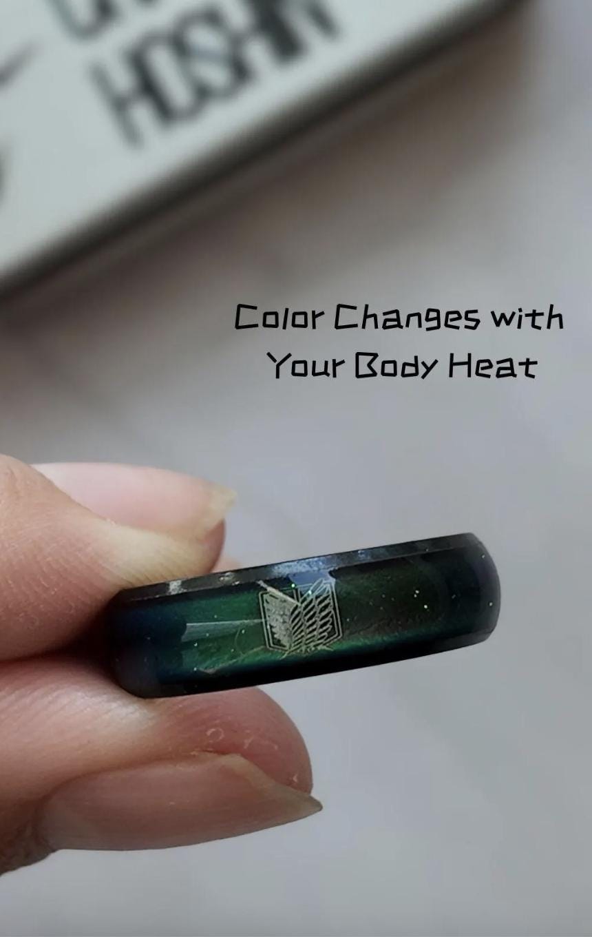 Attack on Titan Ring Color-Changing Mood Ring