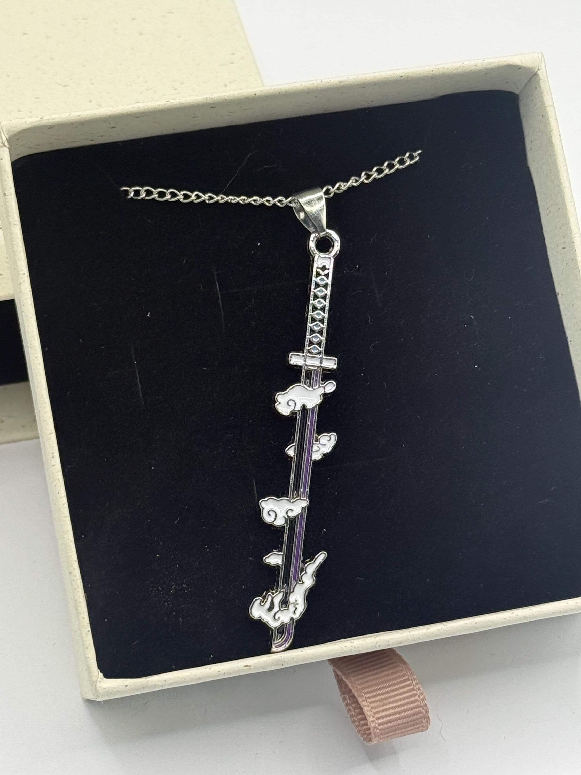 Demon Slayer Necklace Anime Sword Jewelry Gift