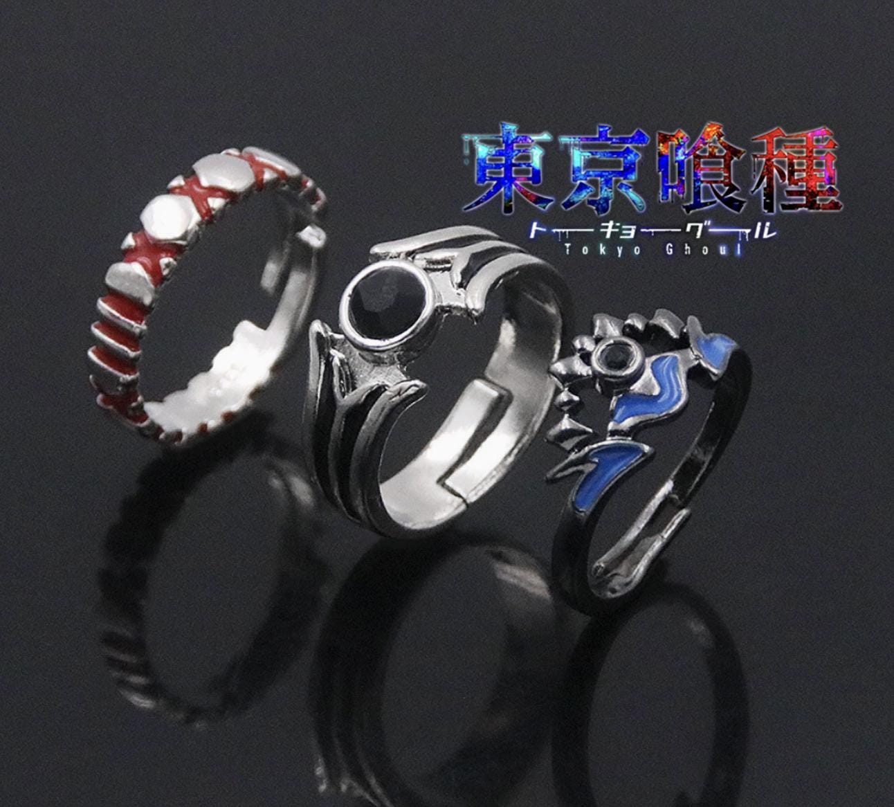 Tokyo Ghoul Inspired Adjustable Ring