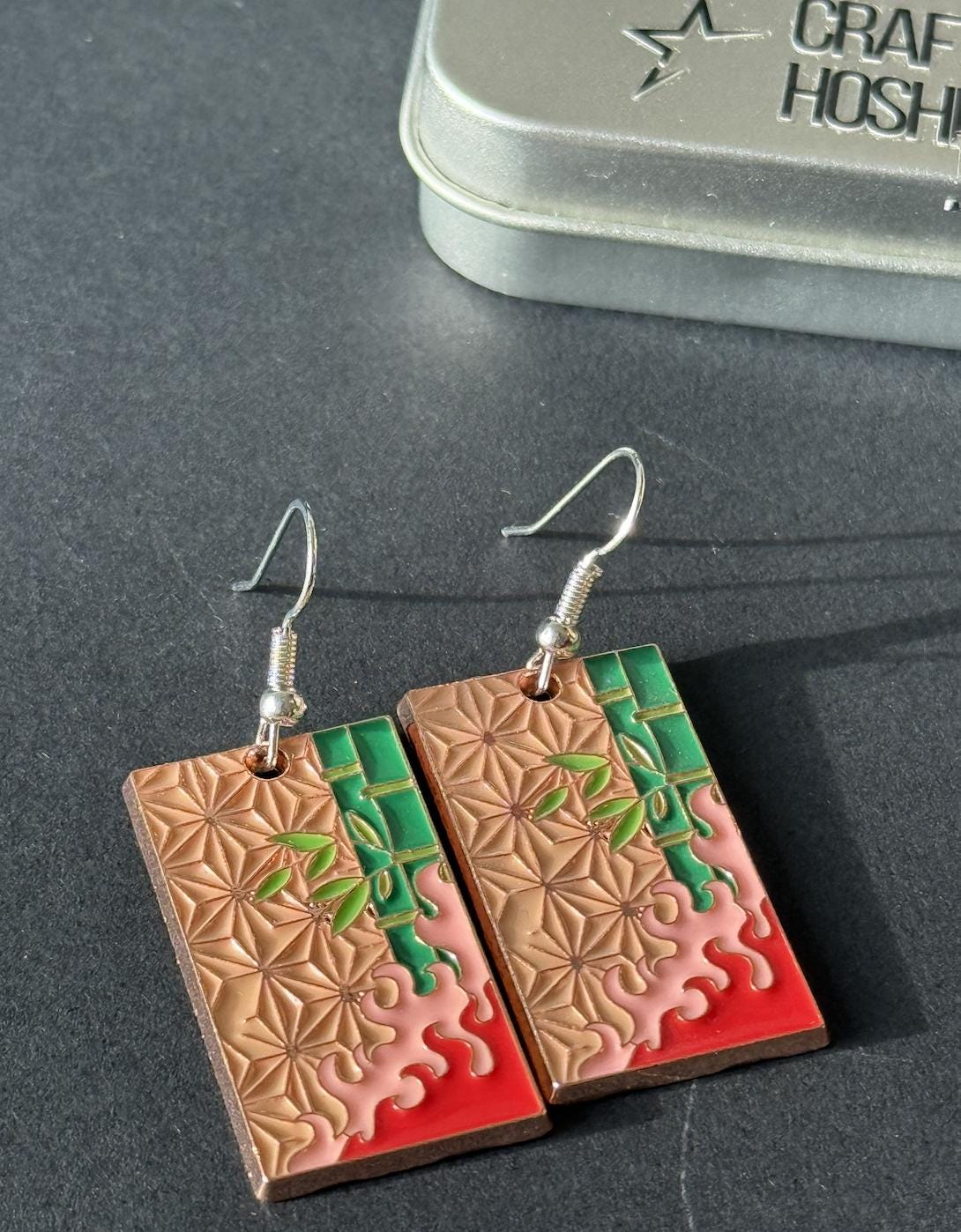 Demon Slayer Pattern Earrings