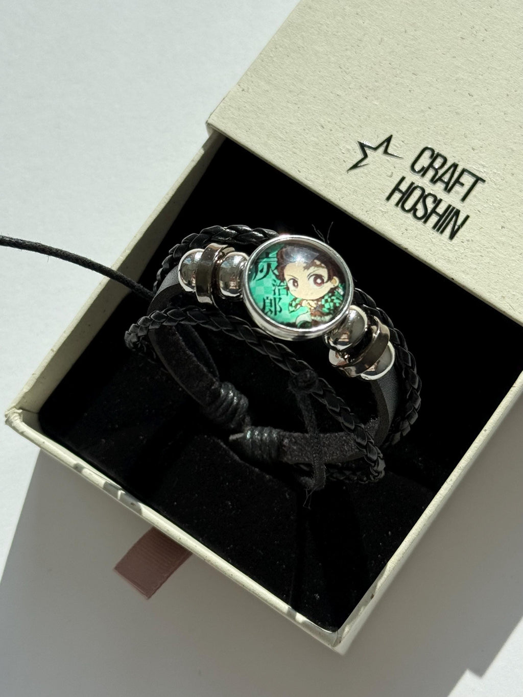 Demon Slayer Adjustable Leather Bracelet