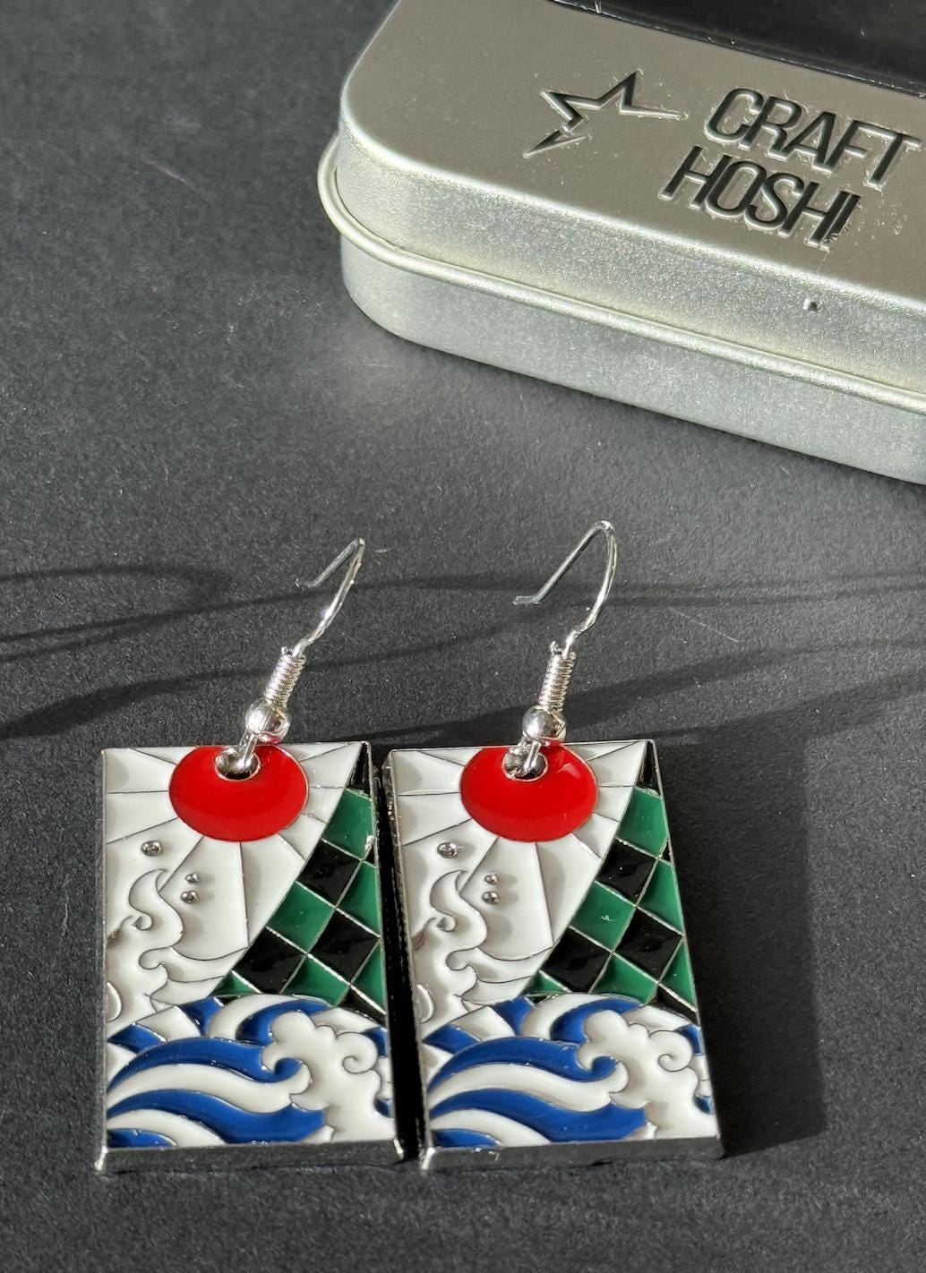 Demon Slayer Pattern Earrings